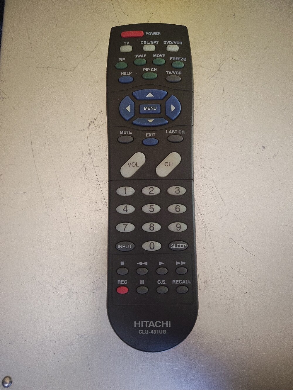 Hitachi Black Universal Remote Control (CLU-431UG)